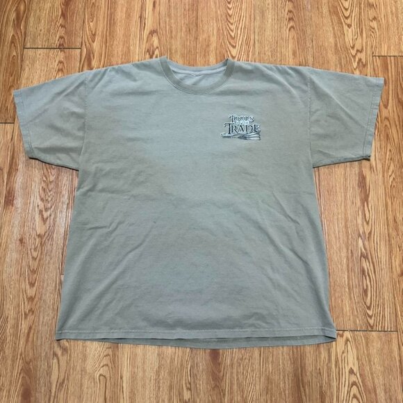 Y2K Jesus Tools of the Trade Crucifixion‎ Light Brown Shirt - Picture 1 of 8